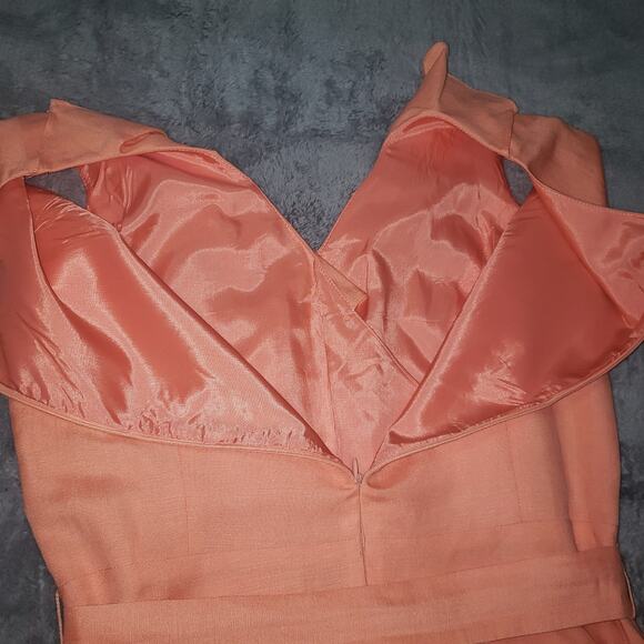 Tahari by Arthur S. Levine Linen Blend Dress Sz 10 Y2K Minimalist Career Style - Picture 7 of 13